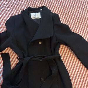 Aritzia Black Pea Coat
